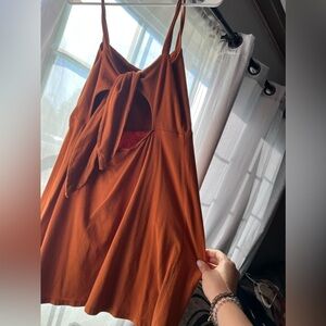 Forever 21 Burnt Orange Dress with Tie in back